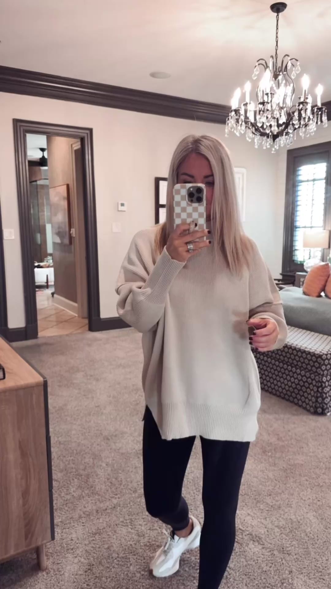 Load and play video in Gallery viewer, Side Slit Oversized Sweater
