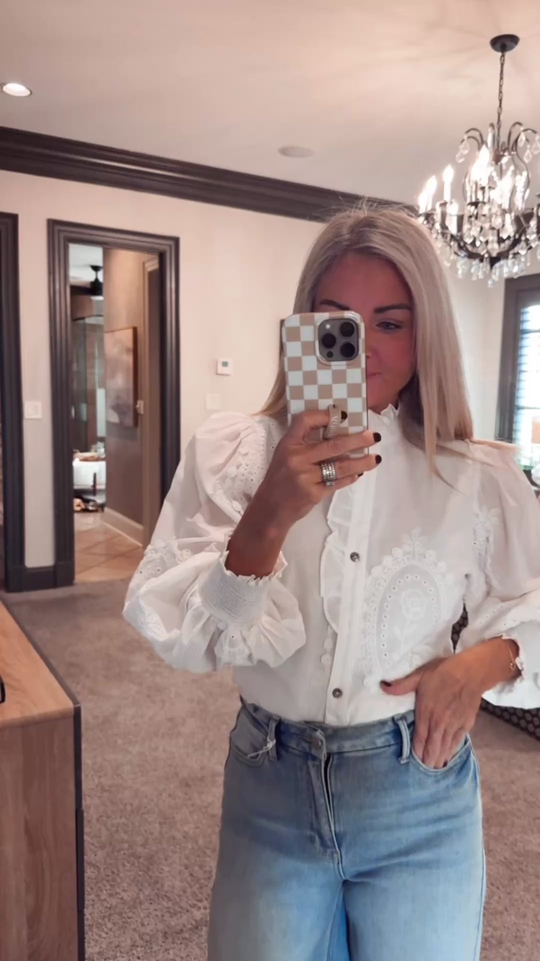 Embroidered Applique Top