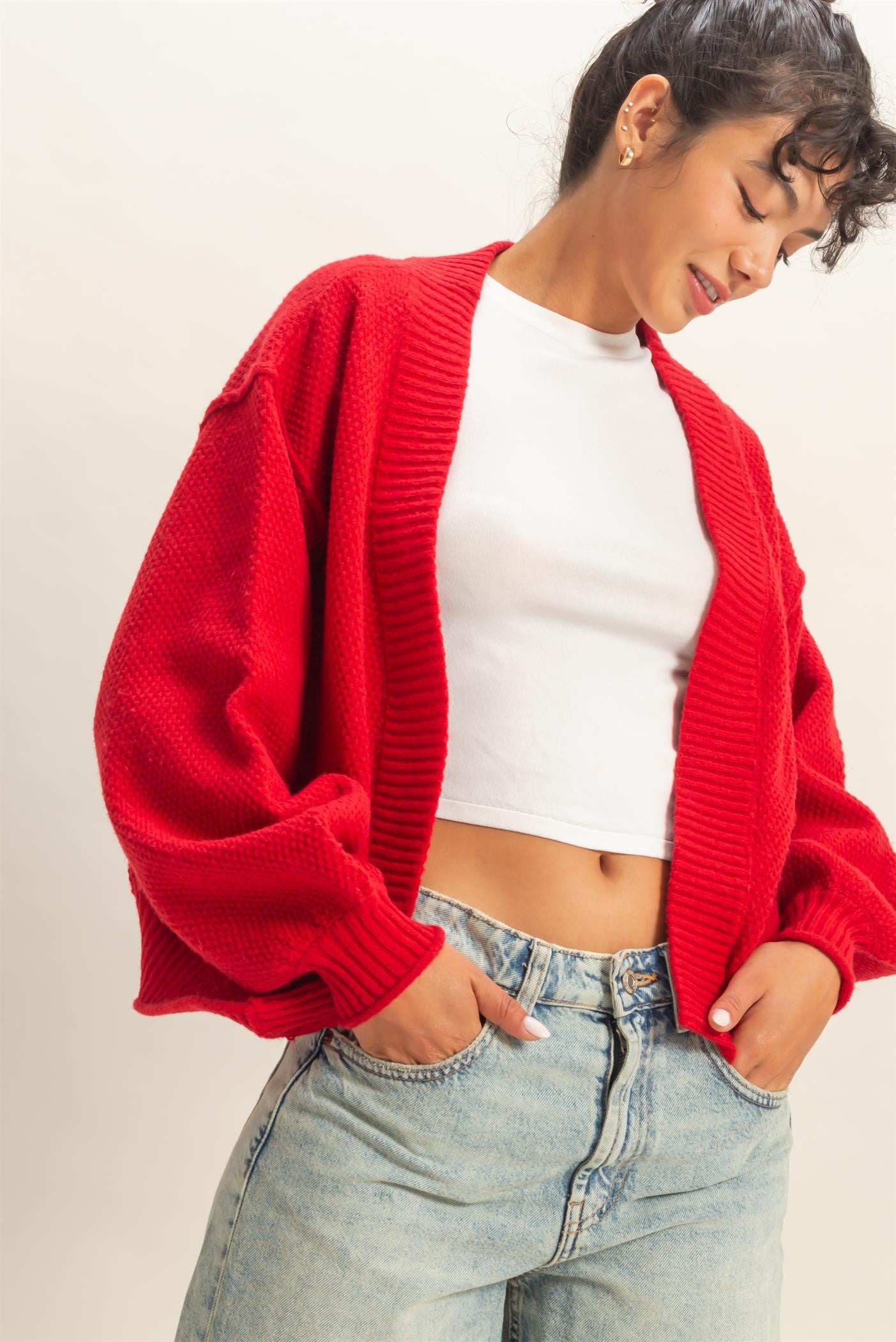 Textured Knit Cardigan