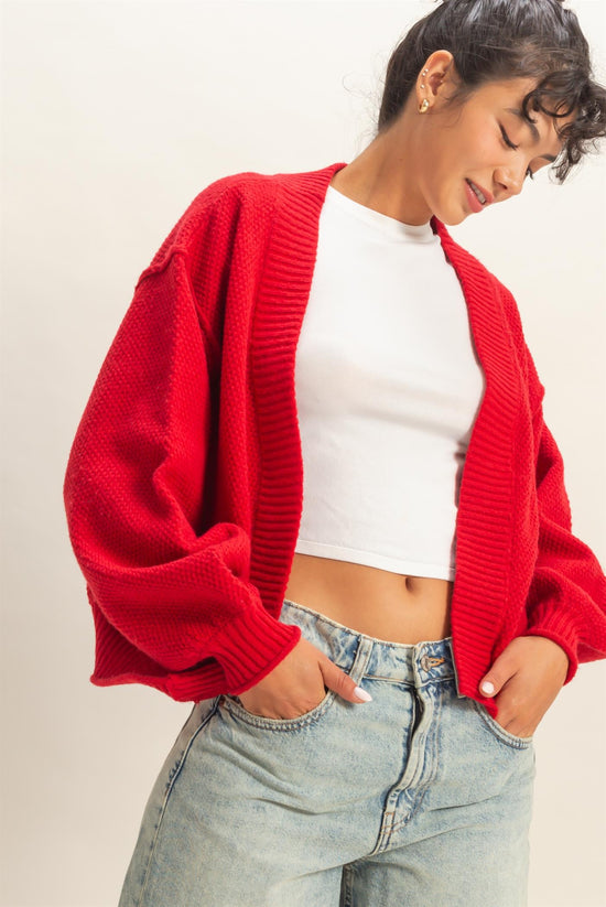 Textured Knit Cardigan