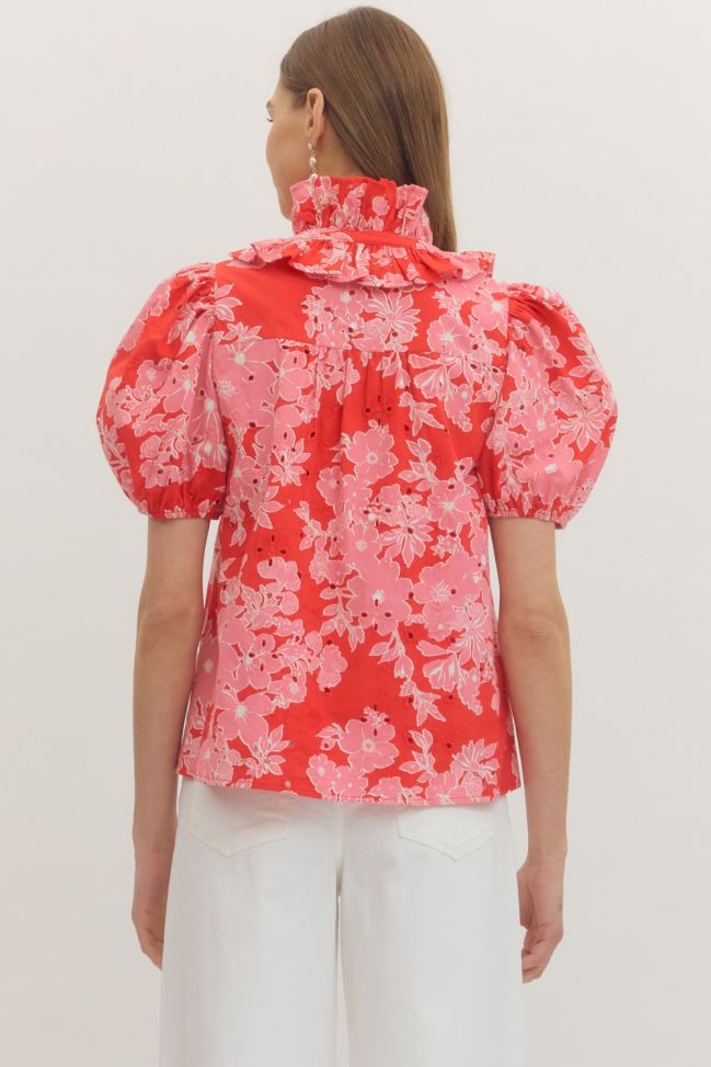 Botanical Print Top