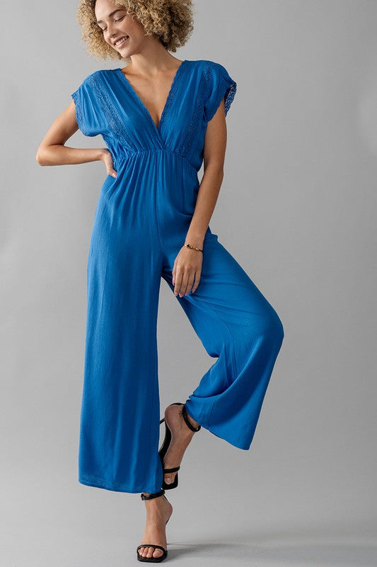 Lace Trim Jumpsuit