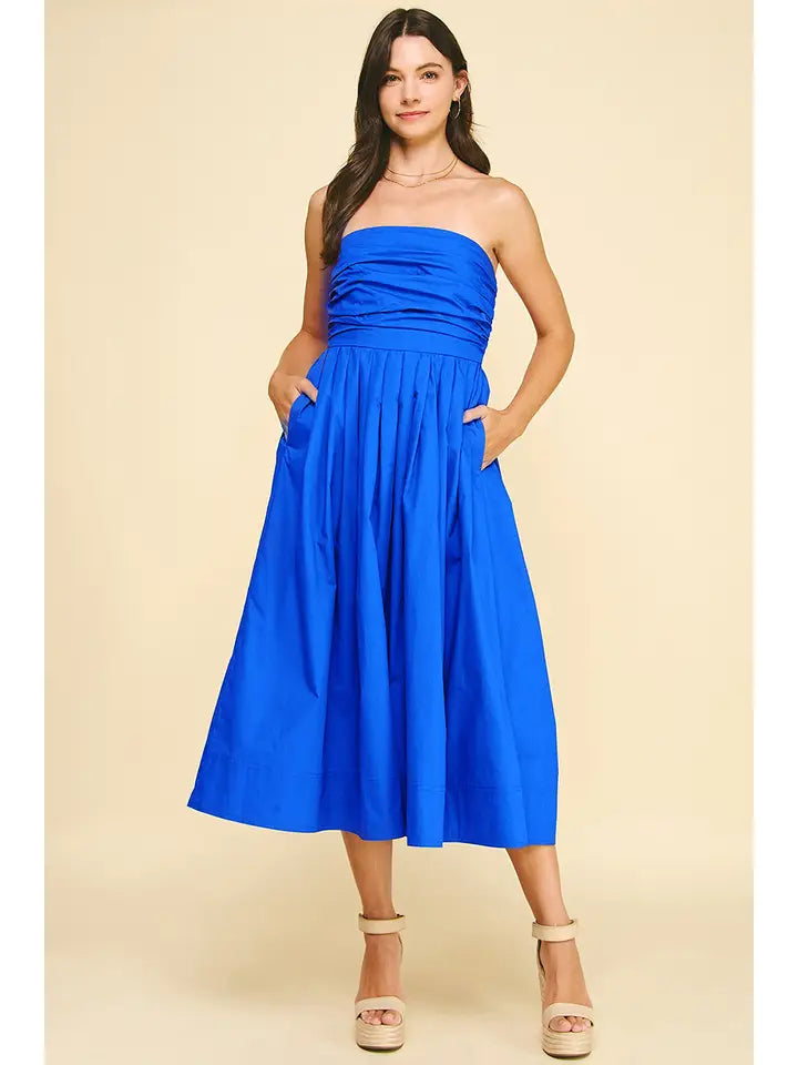 Shirring Detail Dress