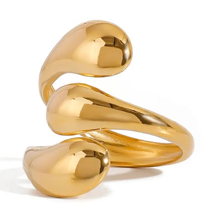 Smooth Waterdrop Ring Waterproof
