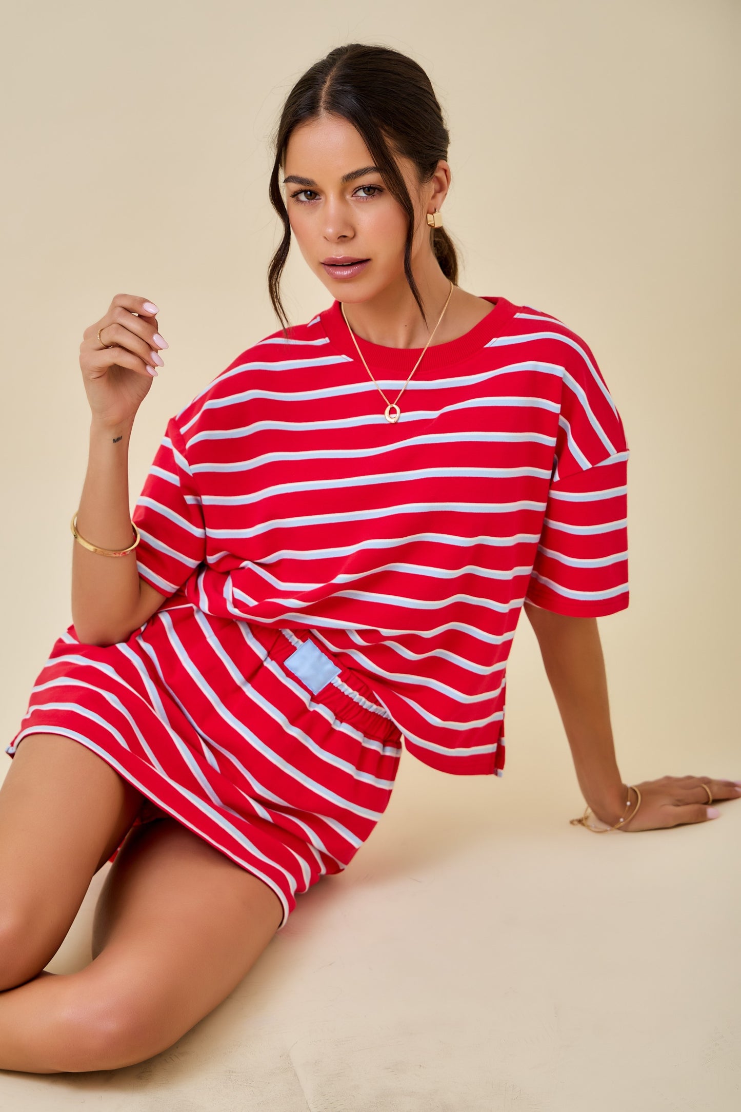 Stripe Lounge Top