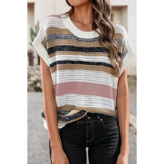 Stripe Colorblock Sweater