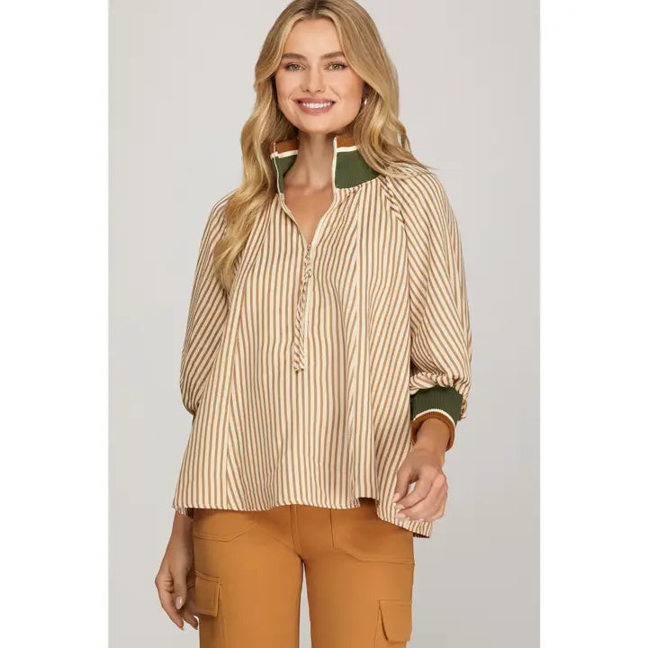 Dottie Zip Up Top