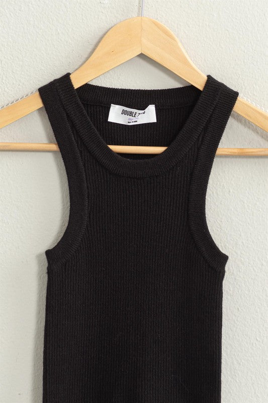 Ribbed Sweater Tank Top