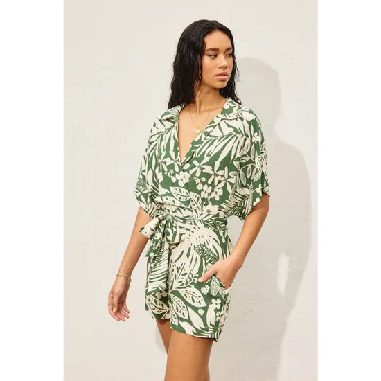 Tropical Leaf Romper