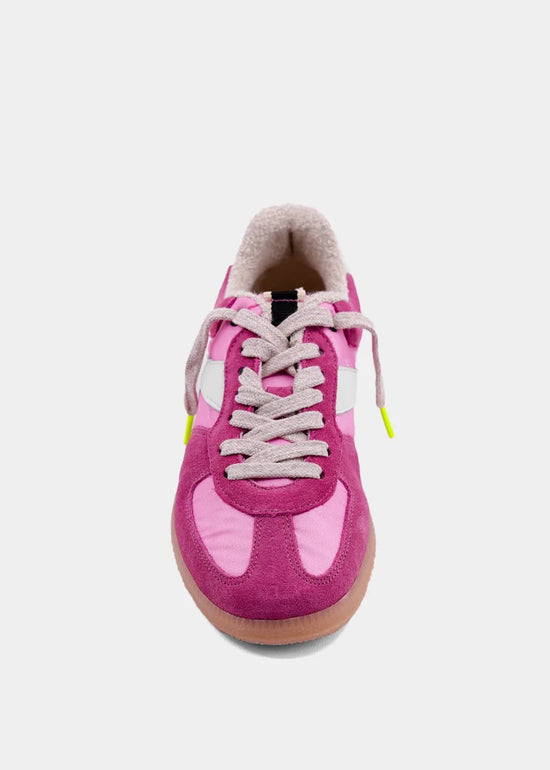 Sylvia Pink Suede Sneaker