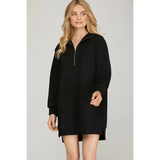 Textured Heavy Knit Dress