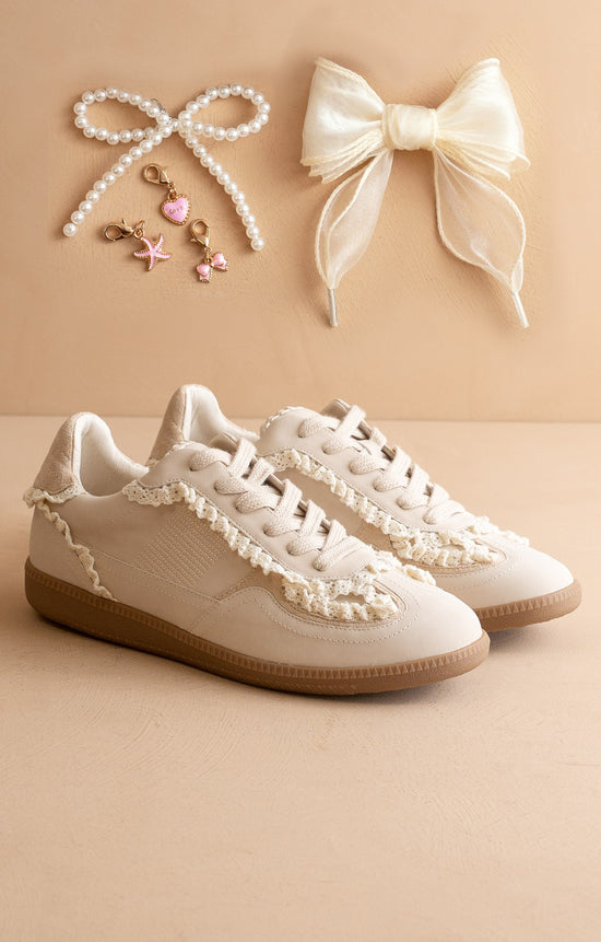The April Lace-trimmed Sneaker