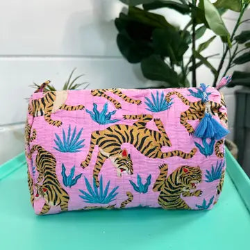 Quilted Makeup Bag