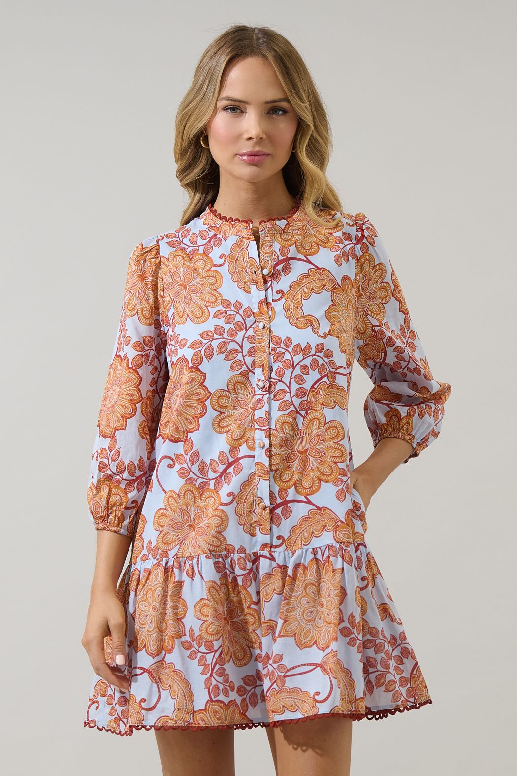 Floral Yamila Ruffle Dress
