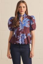 Floral Eyelet Top
