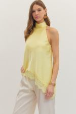 Asymmetrical High Neck Blouse