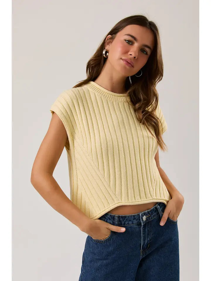 Round Neck Sweater Top