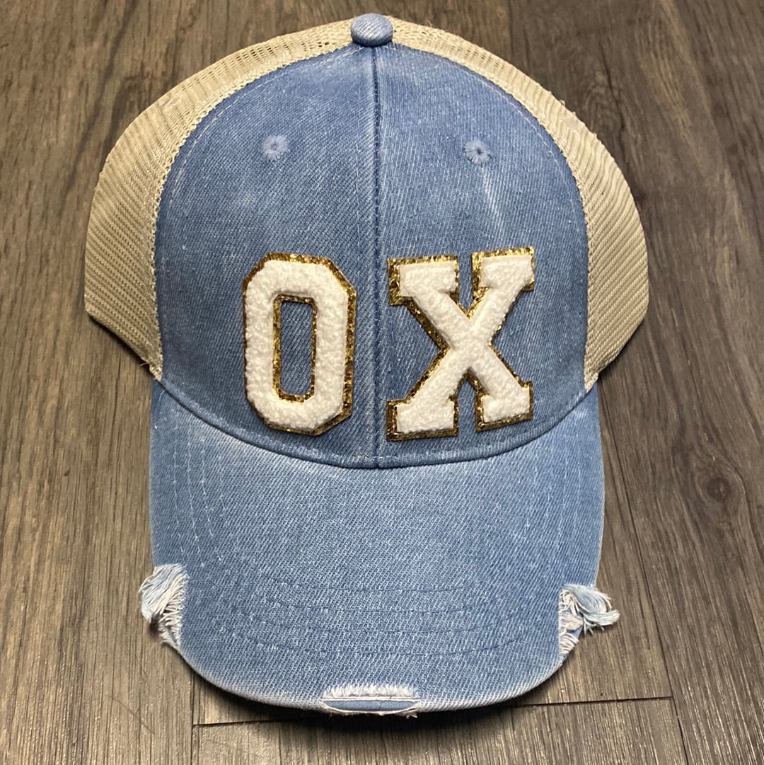 Load image into Gallery viewer, Varsity Letter OX Trucker Hat
