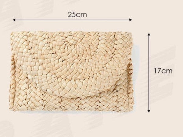 Load image into Gallery viewer, Straw Clutch Rattan Bag
